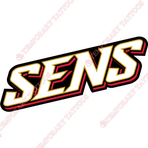 Ottawa Senators Customize Temporary Tattoos Stickers NO.278